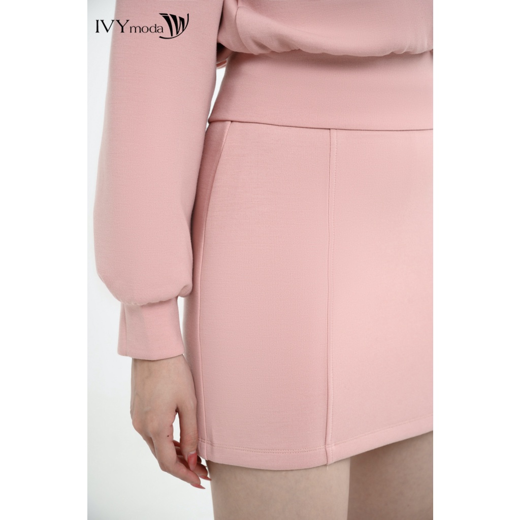 Chân váy thun dáng mini IVY moda MS 31T0118