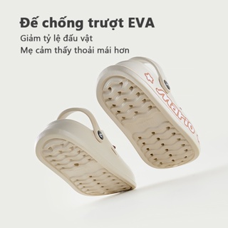 Cheerful mario dép crocs bằng eva đế dày chống trượt in hình mario cho trẻ - ảnh sản phẩm 5