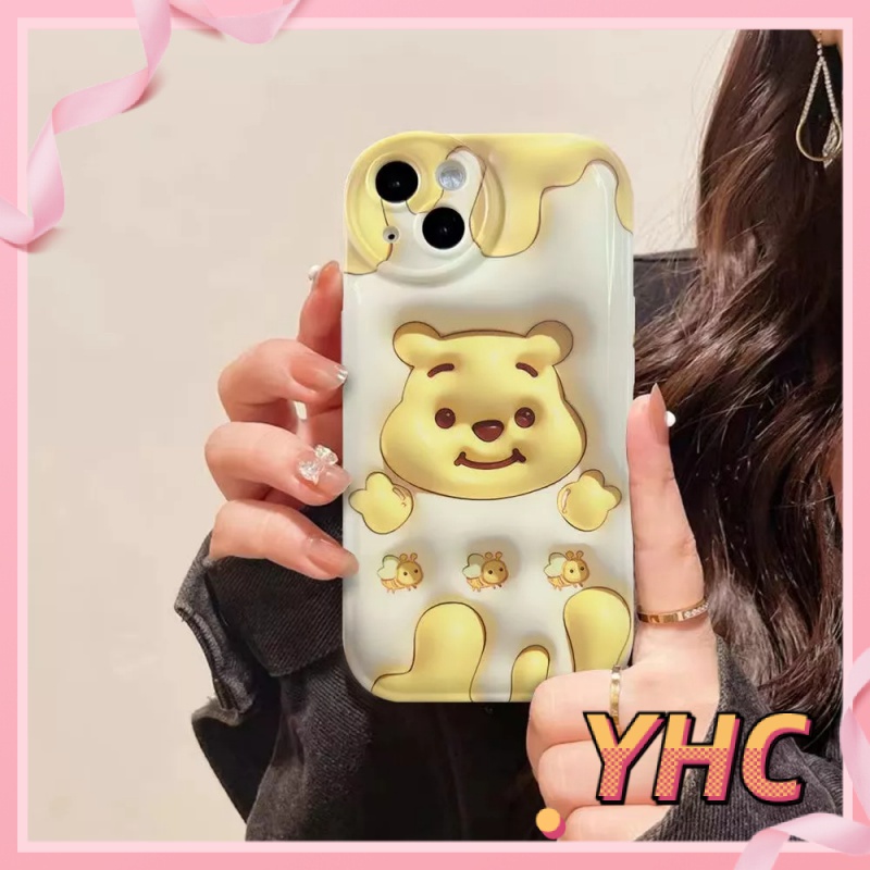 Ốp lưng phone Gấu Vinnie dễ thương 3D mở rộng vỏ bong bóng Cho iPhone 6 / 6S / 6splus / se / 7 / 7plus / 8 / 8plus / X / xs / xsmax / 11 / 12 / 13 / 14 / Plus / pro /pro max-5063