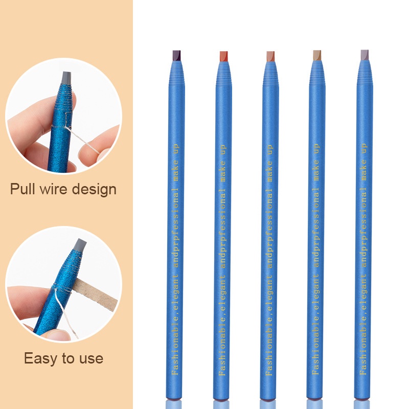Bút Kẻ Lông Mày 6 Màu Tùy Chọn Chống Nước Chống Mồ Hôi Lâu Trôi Tiện Dụng