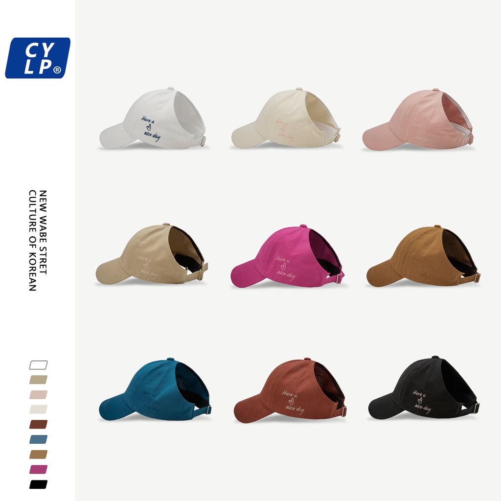 Mũ Lưỡi Trai Thêu Hình Trái Tim Phong Cách Hàn Quốc Thời Trang Cho Nữ