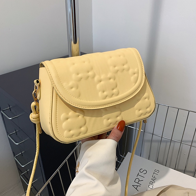 Mischa Túi Đeo Chéo Da PU Hình Vuông Màu Trơn Đơn Giản Phong Cách Hàn Quốc Hợp Thời Trang Cho Nữ