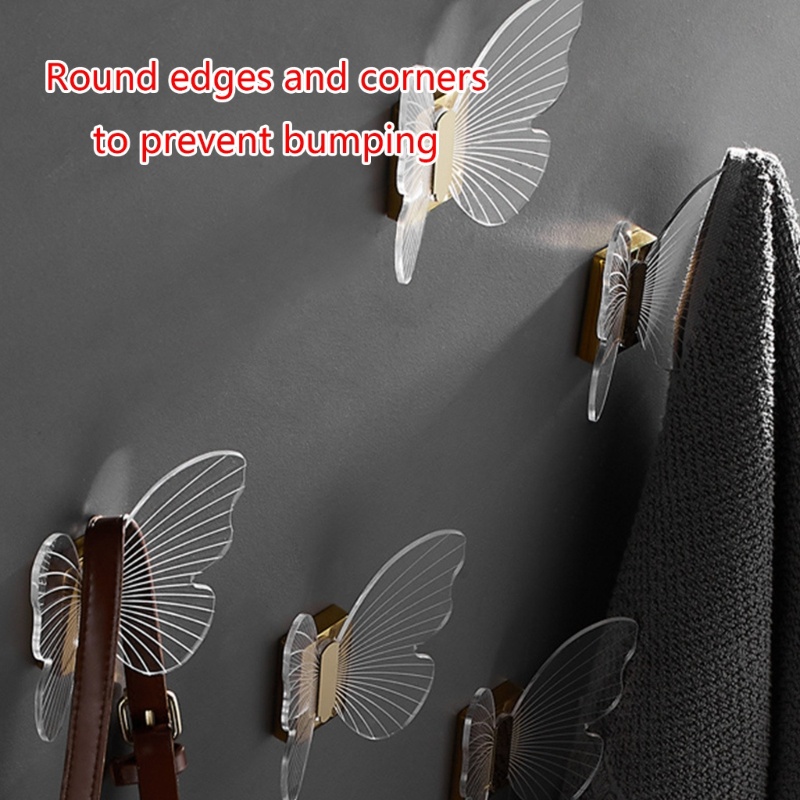 Móc Treo Quần Áo Gắn Tường Màu Vàng / Bạc Tiện Dụng