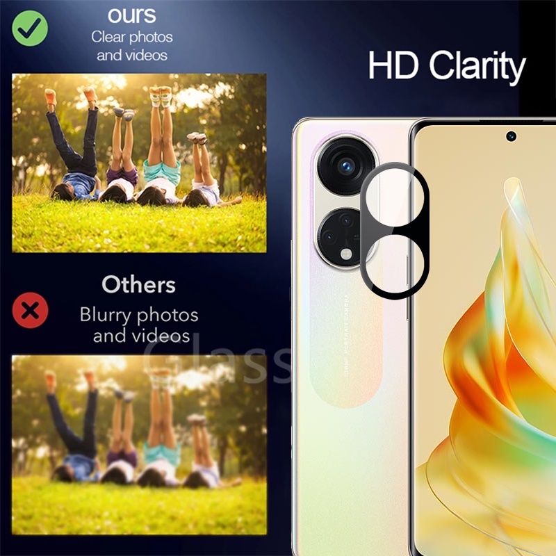 Kính Cường Lực 3D Cong Bảo Vệ Ống Kính Máy Ảnh Cho Oppo Reno 8T 5G Reno 8T 8 Pro Plus 8Pro + 8Z Reno8 Reno8T 4G 5G