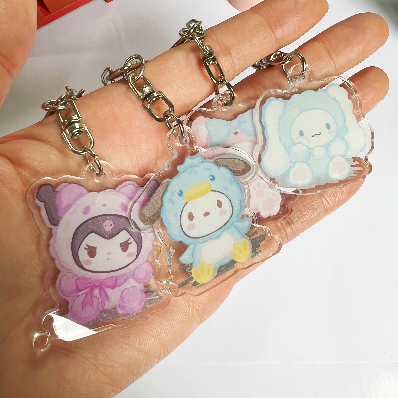 SANRIO Móc Khóa Gắn Cặp Đi Học Hình Chú Chó Cinnamon Melody Tikulomi Kiểu Nhật Bản Dễ Thương Cho Cặp Đôi