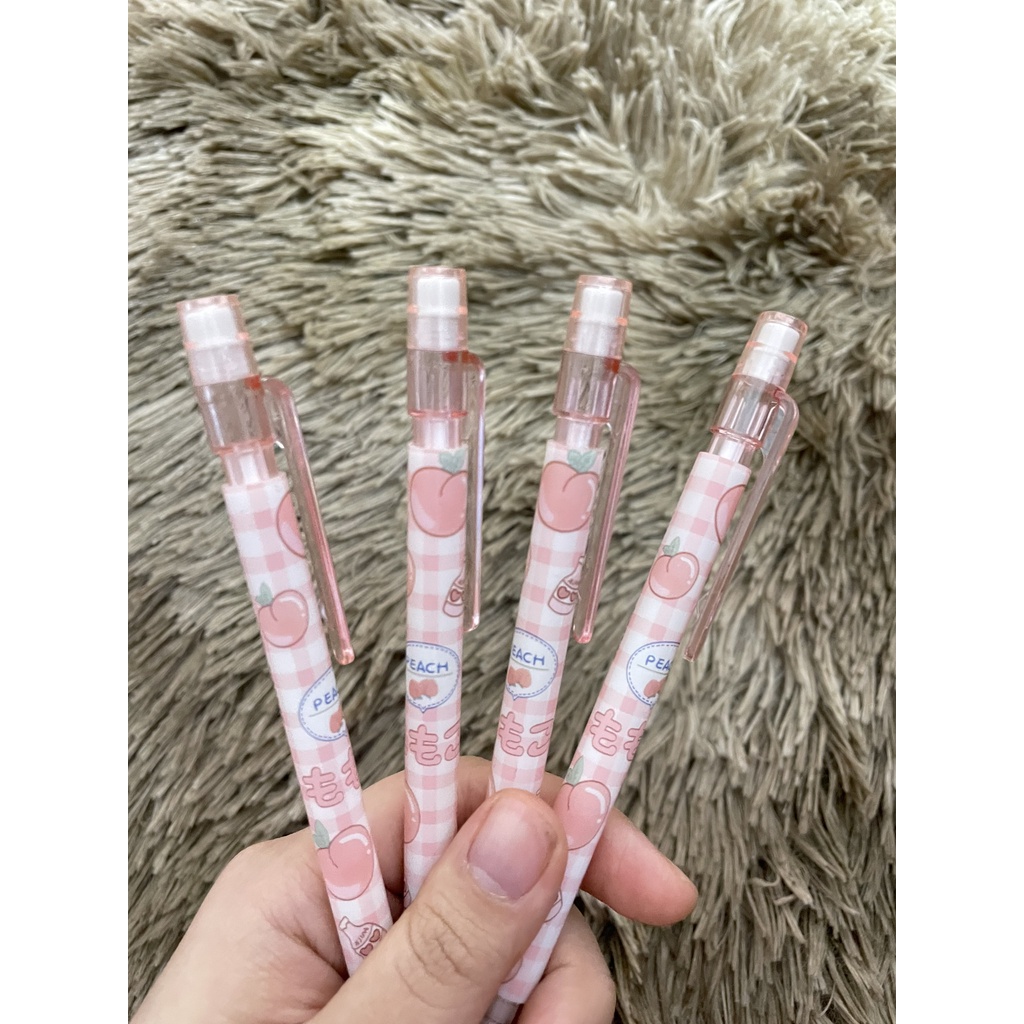 Bút chì kim quả đào cute dễ thương