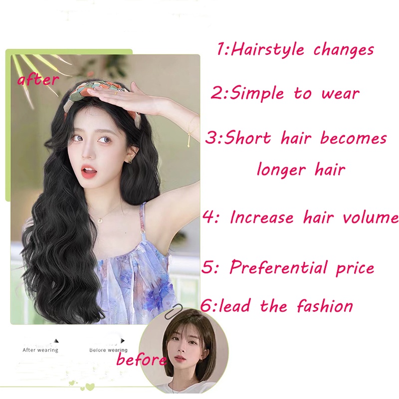 Tóc Giả Dài Dạng Chữ U Nhiều Màu Thời Trang Cho Nữ