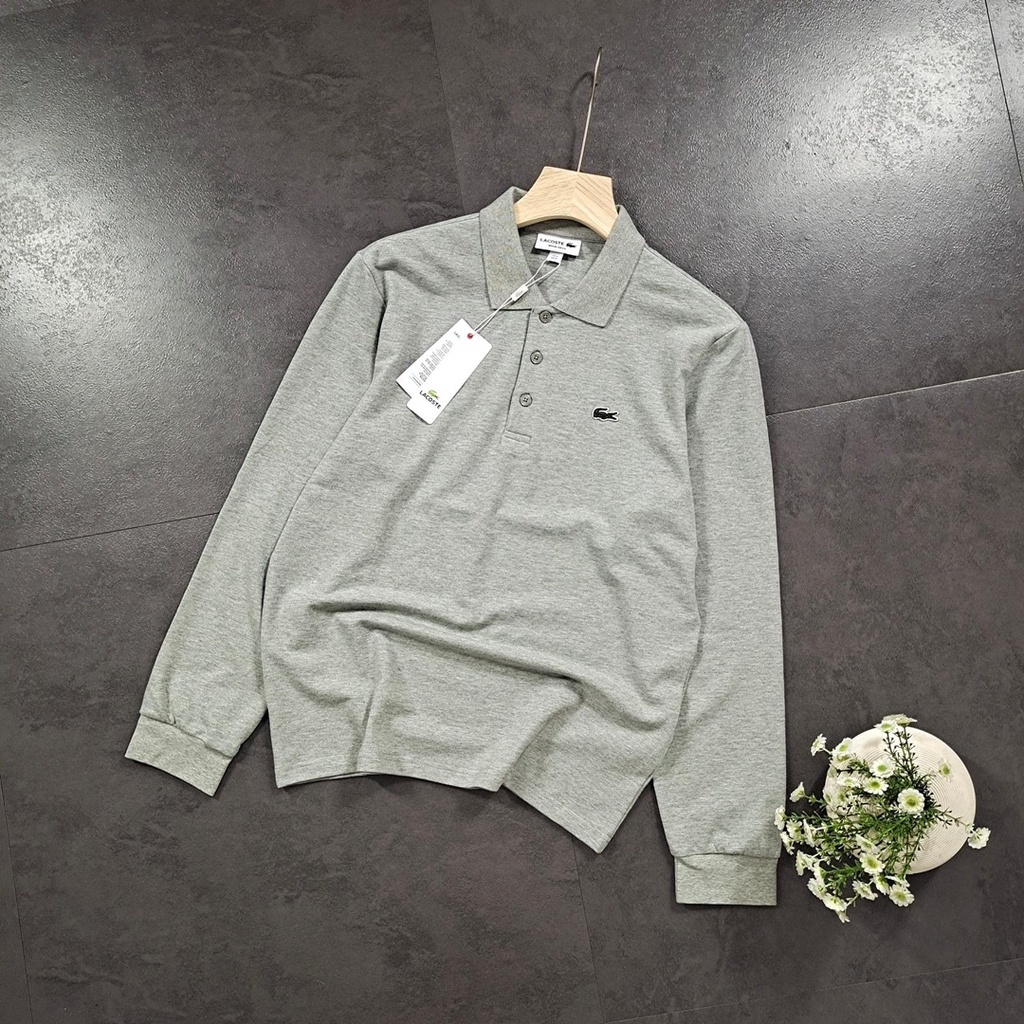 Hàng order xuất dư ***LACOSTE 22ss áo nam polo có ve áo giản dị dành cho nam giới công sở