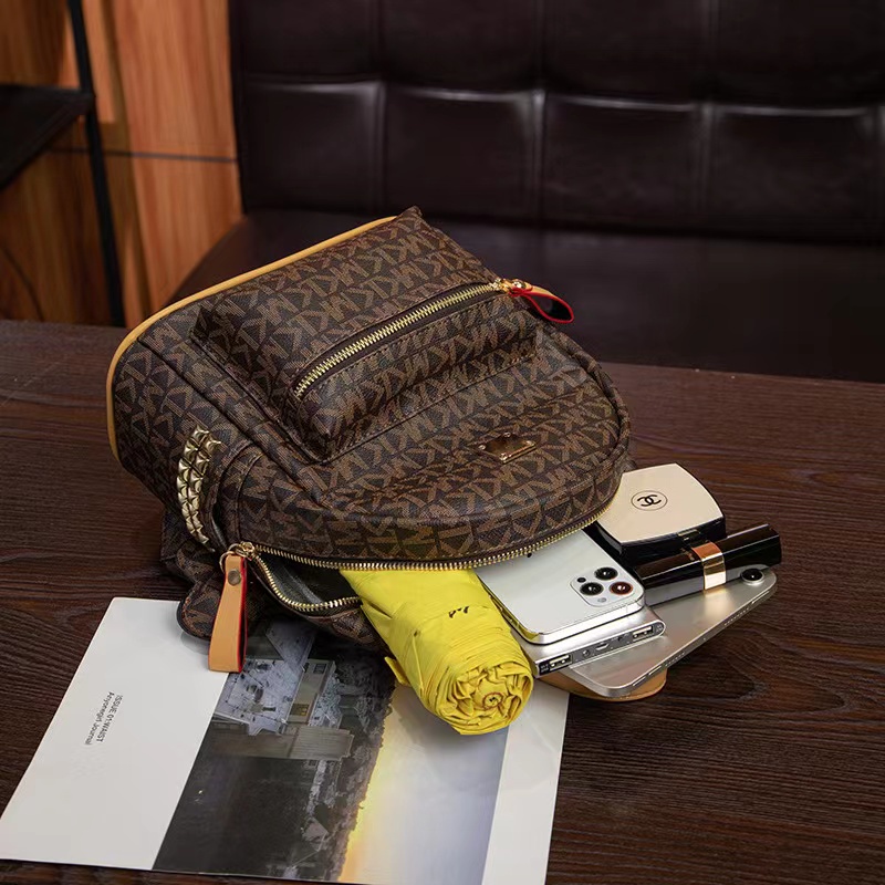 Balo Nữ Hàng Quảng Châu Da Mềm MK SLV150056, Túi xách da nữ thời trang Size 22cm