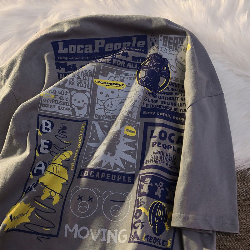 Áo Thun Tay Ngắn Chất Liệu 100% Cotton Cao Cấp Thời Trang Mùa Hè Dành Cho Cặp Đôi