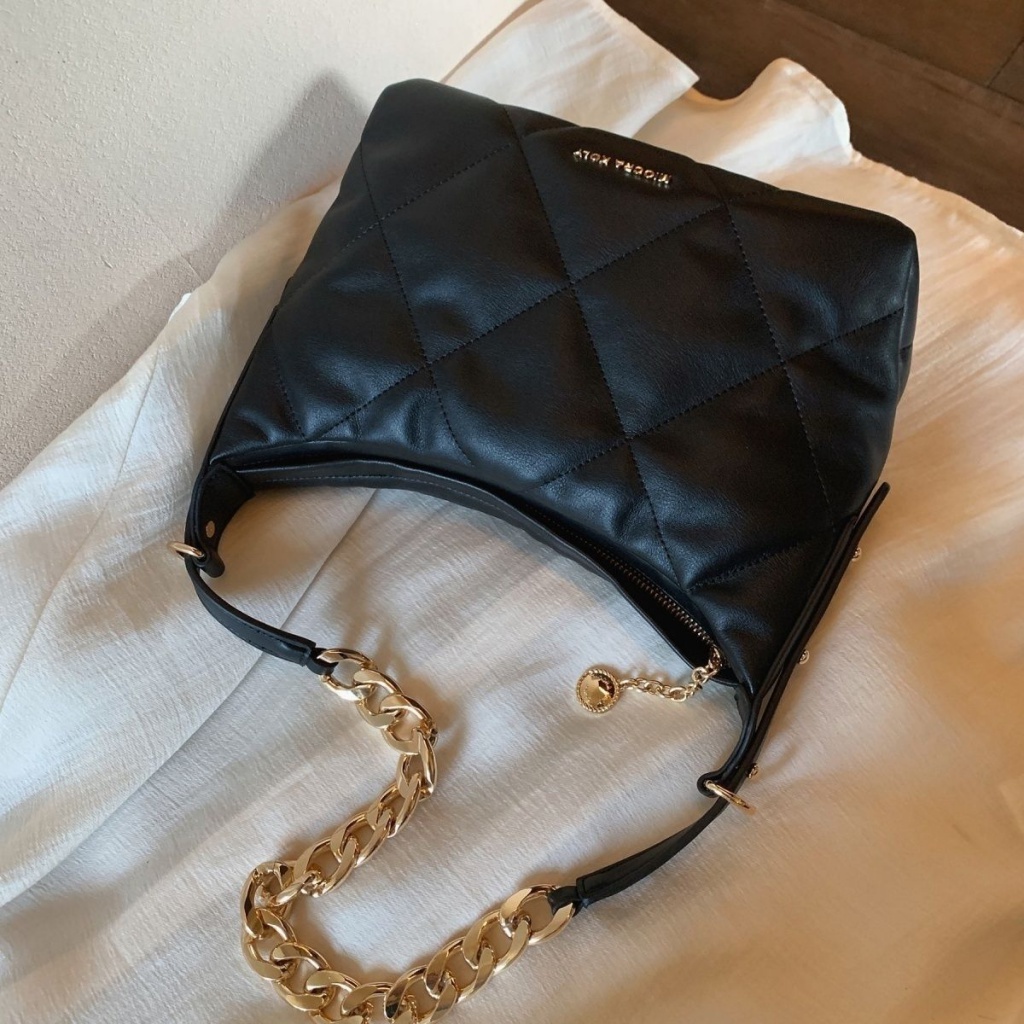 Túi Đeo Chéo xMiocra koly Paris Đính Kim Cương Giả Phong Cách Retro Mùa Thu Đông Cho Nữ