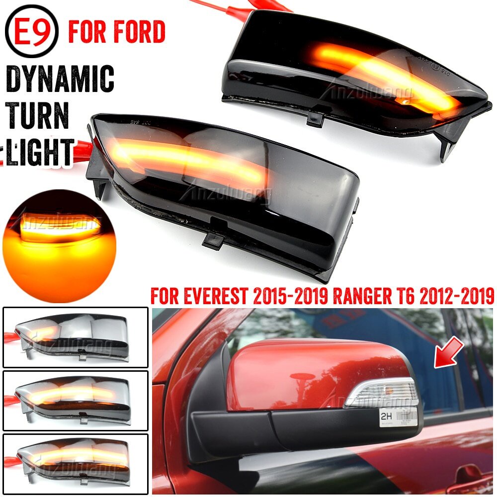 Đèn LED Xi Nhan Gắn Gương Chiếu Hậu Cho Ford Ranger T6 2012-2019 Raptor Wildtrak