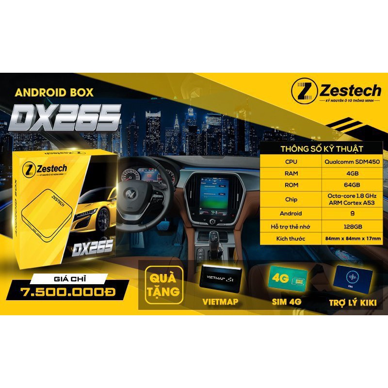 ANDROID BOX ZESTECH DX265 CHÍNH HÃNG