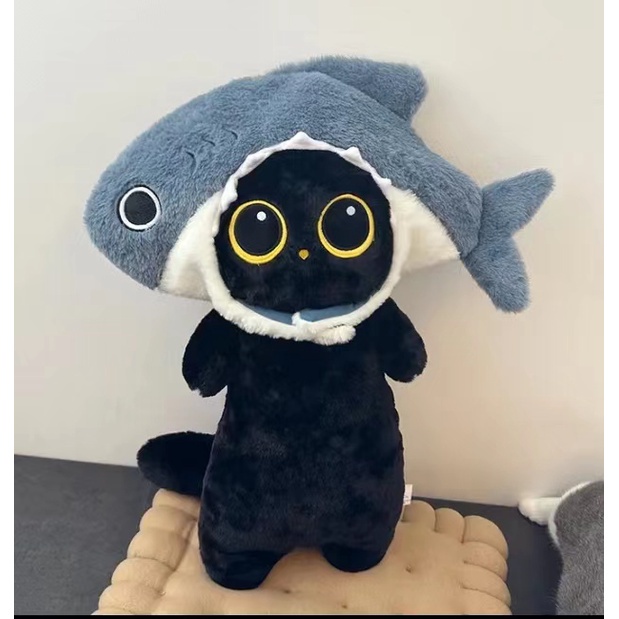 Gấu Bông Mèo Gối mèo dài, mèo đen, búp bê mèo, đồ chơi sang trọng