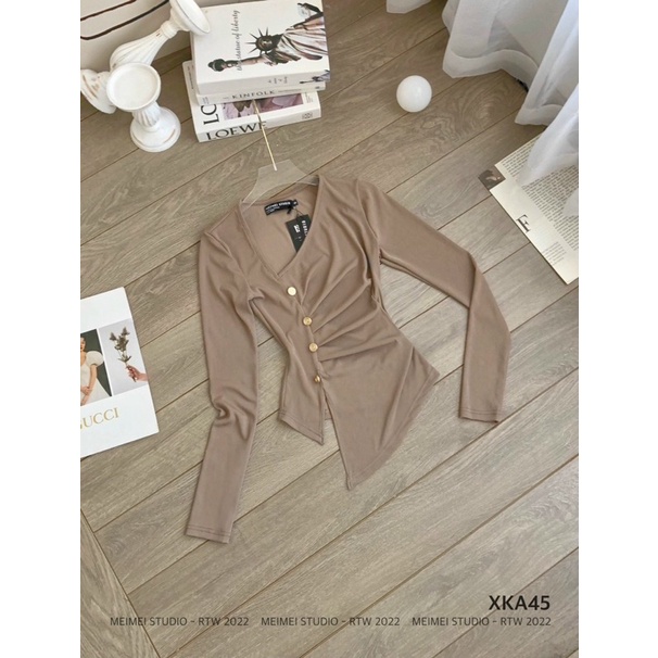 🚨 ÁO LỆCH TAG NÚT TAY DÀI SIÊU XINH 60-90kg 🚨 BIGSIZE RIN HEO