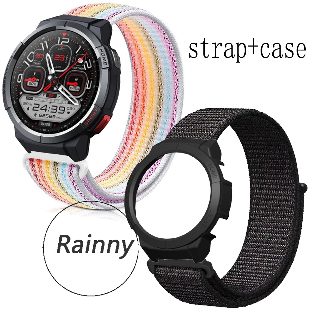 Ốp Bảo Vệ Bằng PC Cứng Có Dây Đeo Tay Cho Mibro Watch GS