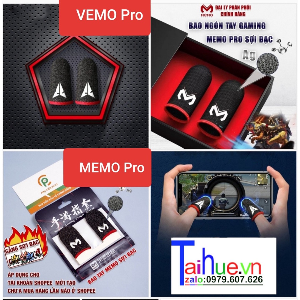 Set 12 găng tay Chơi Game Pubg Mobile Legends chống mồ hôi