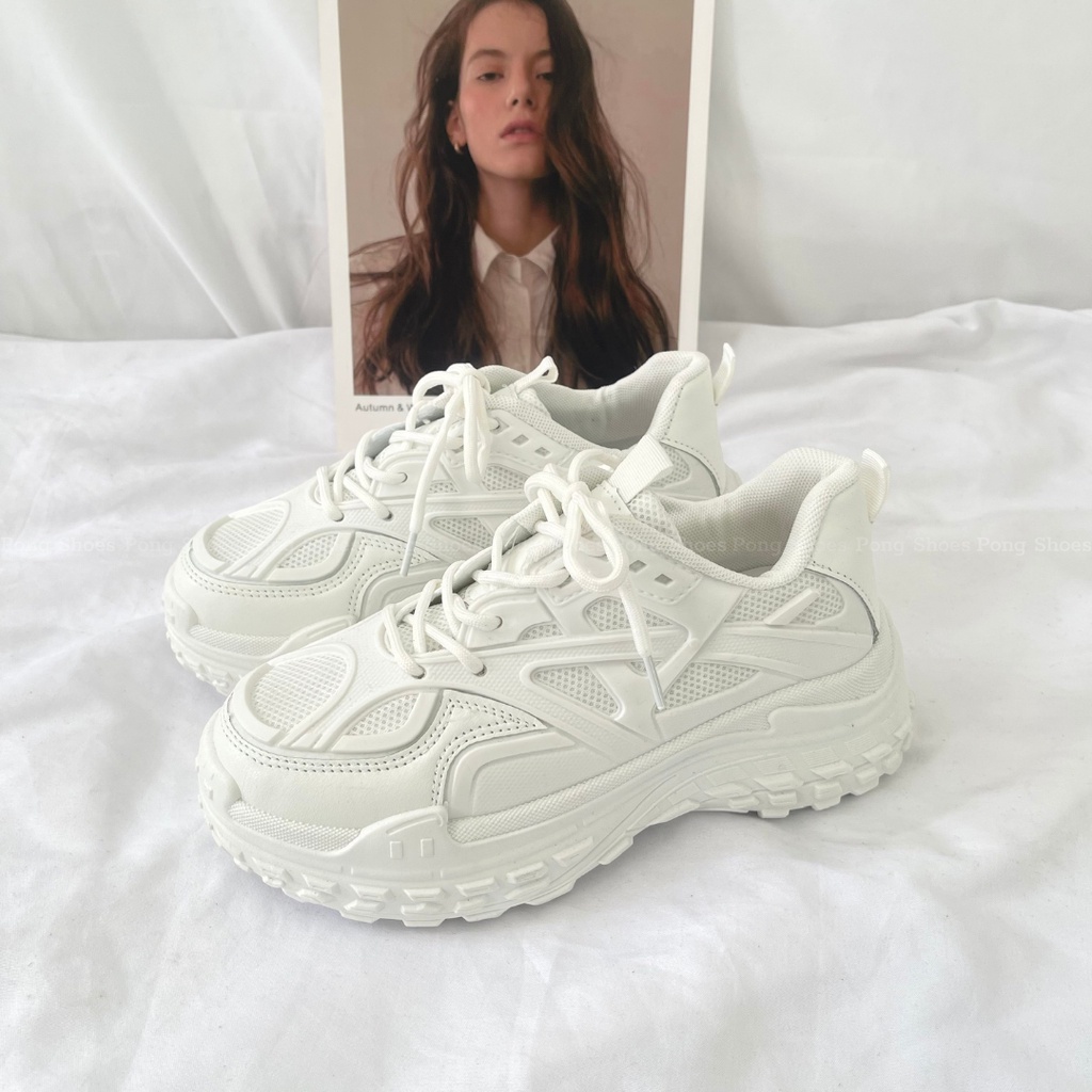 Giày sneaker/ giày thể thao PongShoes đế cao - FULL BOX- Mã 1521