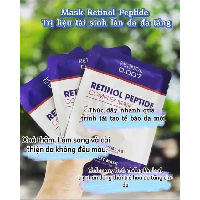 Mặt nạ Retinol Kyung Lab Peptide Complex Mask 25ml lẻ 1 miếng