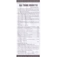 Thương hiệu PH Đại Tràng Hoàng P/H.dai trang hoan ph Hộp giấy /THỰC PHẨM BẢO VỆ đại tràng