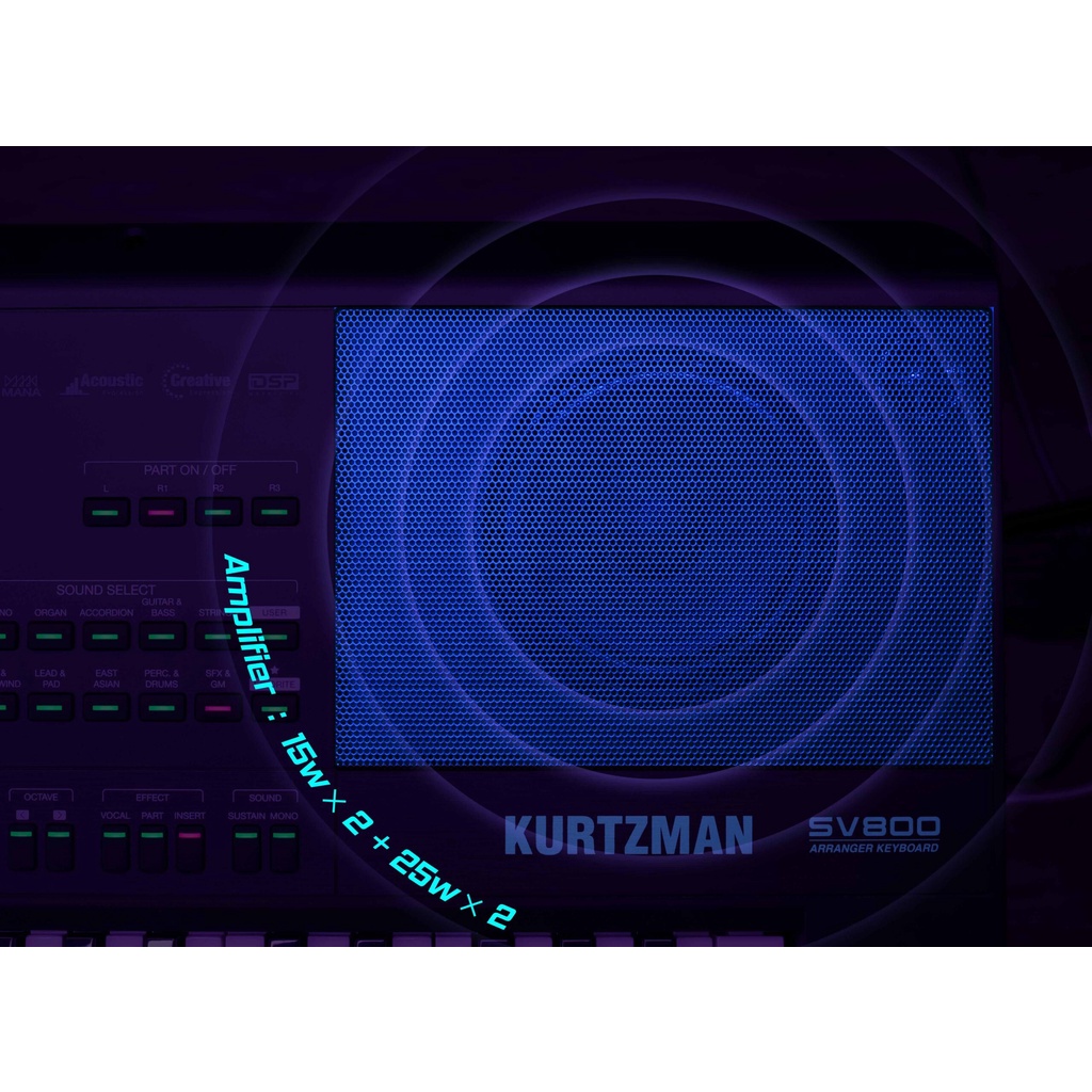 Keyboard/ Đàn Organ Kurtzman SV800 Chính Hãng Dành Cho Biểu Diễn Chuyên Nghiệp