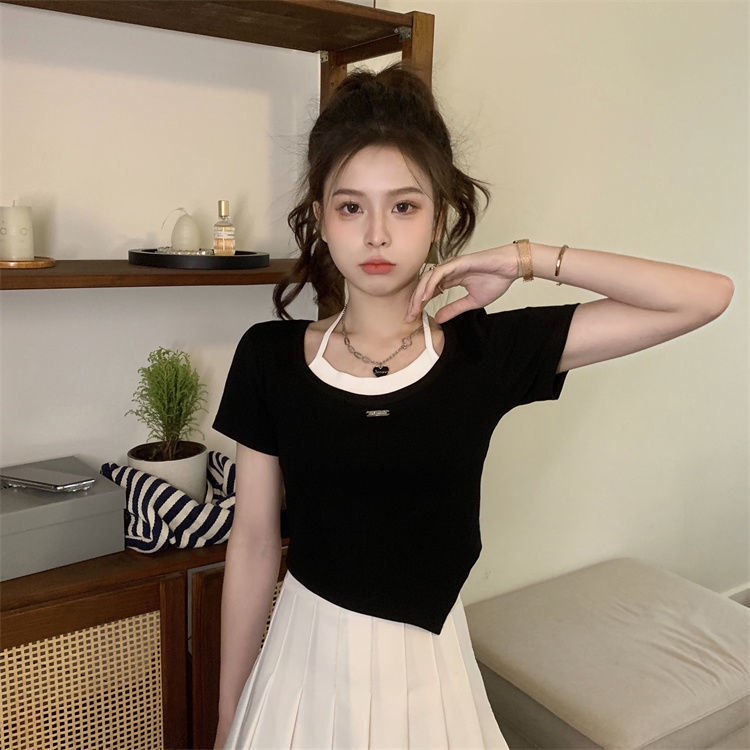 Áo Thun Tay Ngắn Thiết Kế Độc Đáo Thời Trang Mùa Hè Cho Nữ