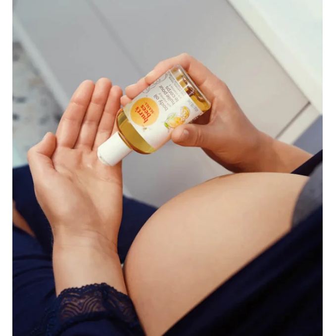 Dầu massage dưỡng ẩm ngăn ngừa rạn cho mẹ bầu và sau sinh Burt's