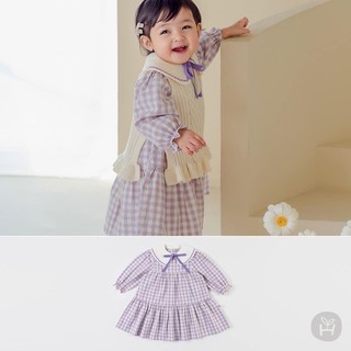 [HAPPYPRINCE] VÁY TÍM KẺ CHO BÉ GÁI