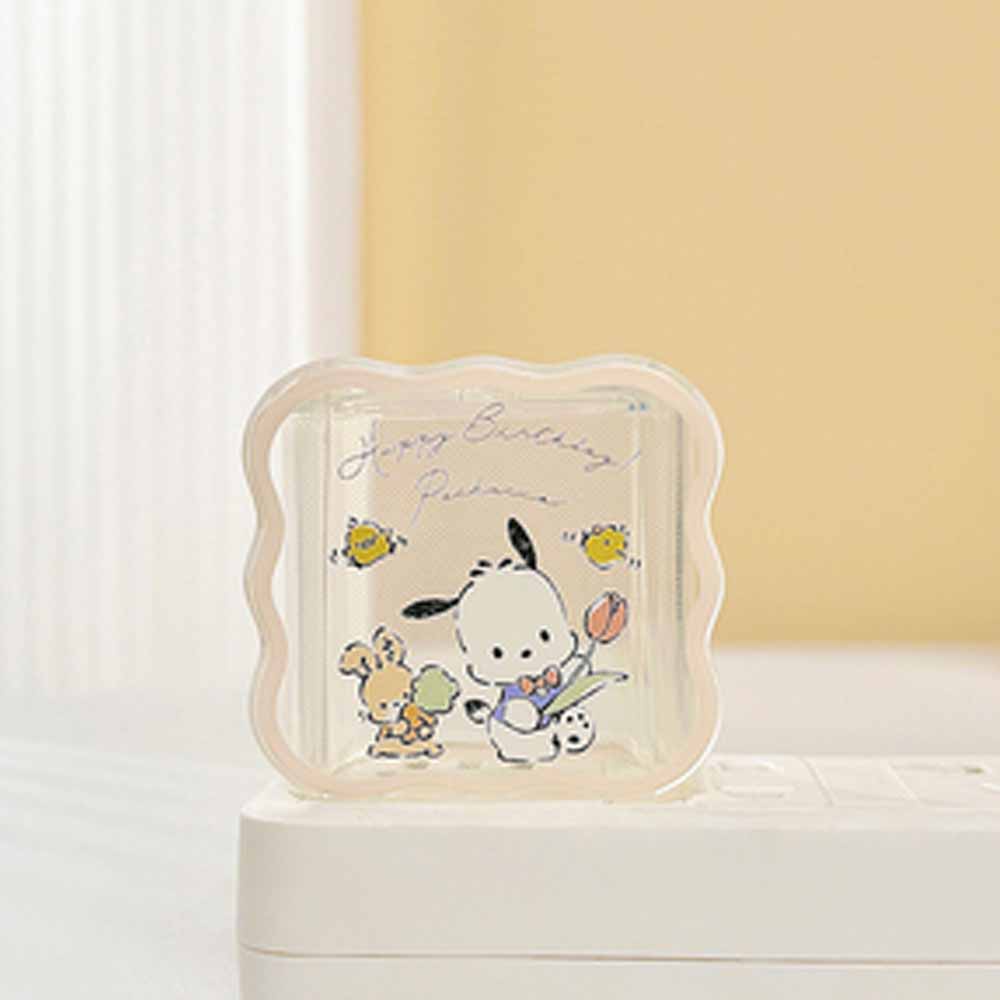 Ốp Điện Thoại Mềm Trong Suốt In Họa Tiết Pochacco Dễ Thương Kèm Dây Cáp 1.6m Cho Iphone 18 / 20W