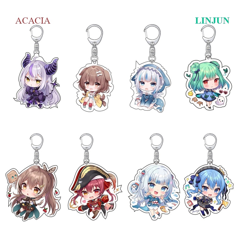 Móc Chìa Khóa Acrylic Hình Tàu Hải Tặc Hoholive Vtuber Minato Aqua