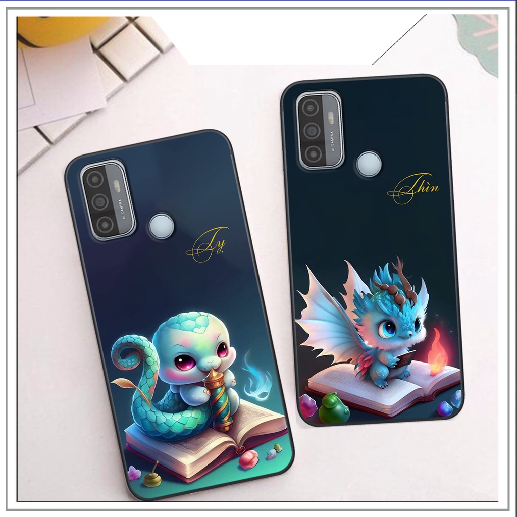 Ốp Oppo A53 in hình silicon dẻo 12 con giáp học sinh  cute - đáng yêu, chống shock chất lượng