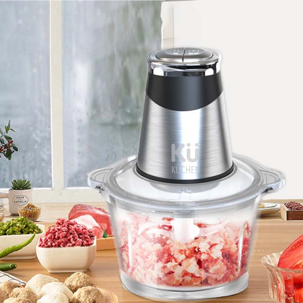 Máy xay thịt, bóc vỏ Kuchen KU DKFC1212 Dung tích 2.1 lít, Bảo hành 24 tháng