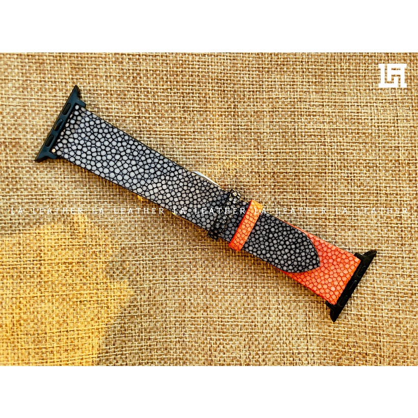 Dây đồng hồ cho Apple Watch da c.á đuối handmade