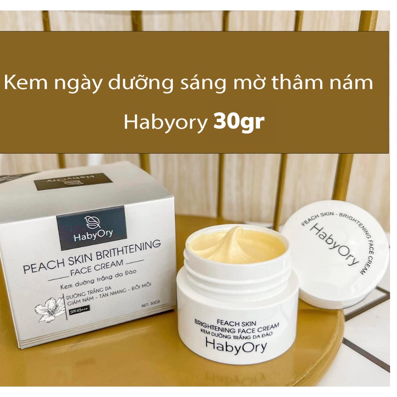 Kem ngày dưỡng sáng mờ thâm nám Habyory 30gr