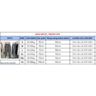 RN561_Rập giấy may quần baggy nữ