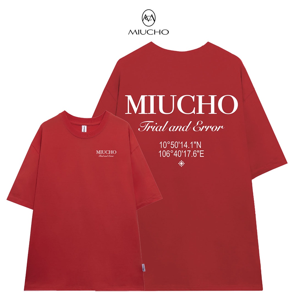 Áo thun unisex local brand Miucho form rộng tay lỡ chất vải cotton Miucho AT287 in basic