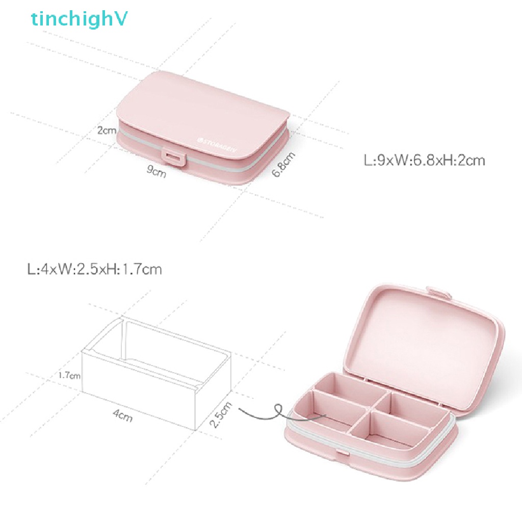 Hộp Đựng Thuốc Theo Tuần Kèm Vòng Niêm Phong Tiện Dụng Mang Theo Du Lịch