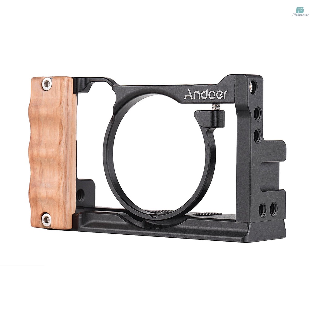 Khung Máy Ảnh Andoer RX100 VI / VII Bằng Nhôm Với Ốc Vít 1 / 4 Ốc Vít Vlogging VN A3.14