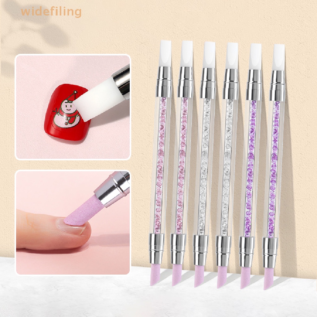 1 Cây Bút Silicone Hai Đầu Đính Đá Trang Trí Móng Tay Nghệ Thuật