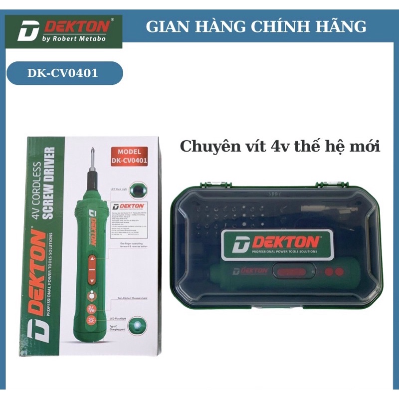MÁY VẶN VÍT PIN 4V DEKTON DK-CV0401