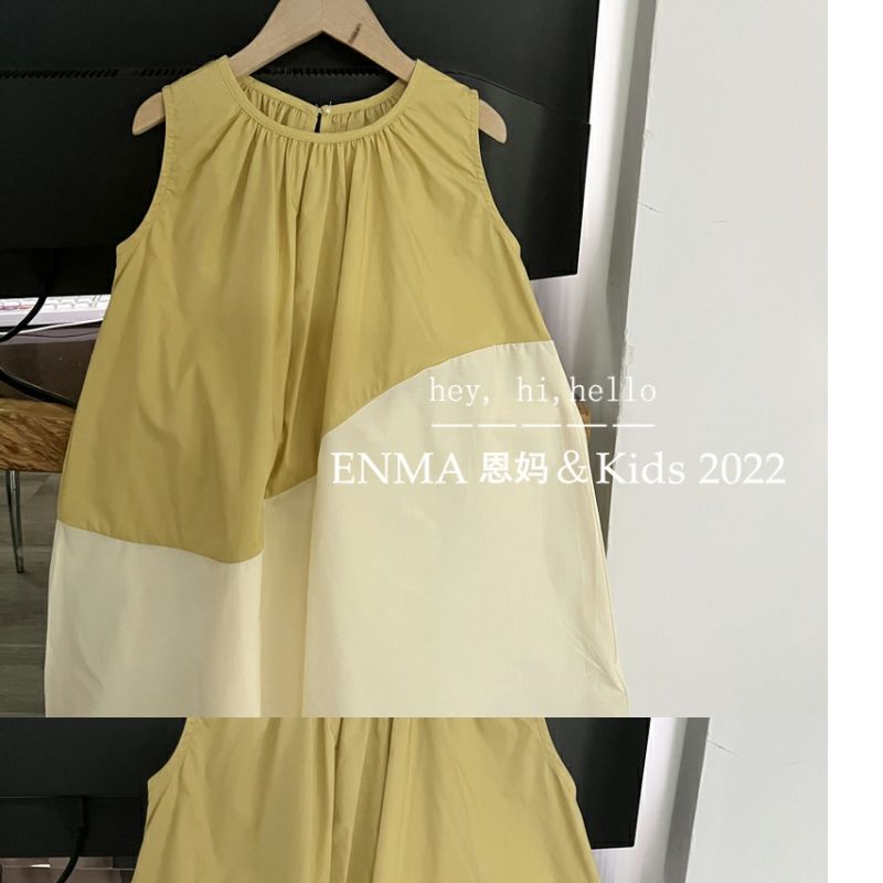 Đầm Sát Nách Thời Trang Xuân Hè 2023 Cho Bé Gái