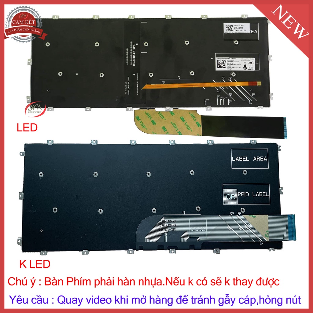 Bàn Phím Dell Inspiron 5480 N5480