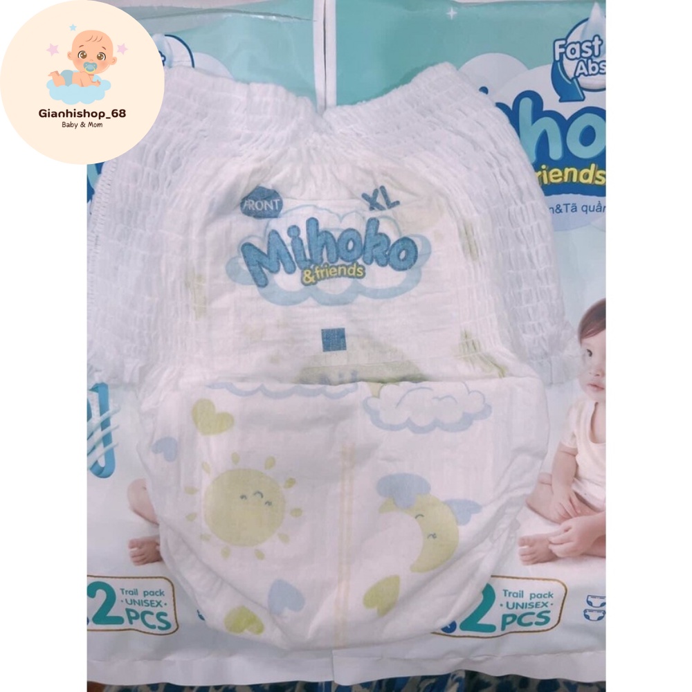 Tã bỉm dán quần Mihoko đủ size cho bé