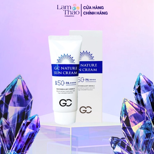 Kem Chống Nắng Nâng Tone Dưỡng Trắng GC Nature Sun Cream SPF 50+ PA++++ 60ml