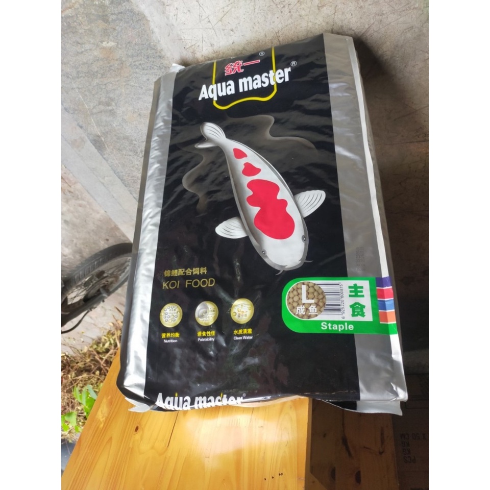 10KG thức ăn mùa đông,mùa hè cho cá Koi -AQUAMASTER-Đài Loan-không làm đục nước-dinh dưỡng-hàng nội địa,an toàn