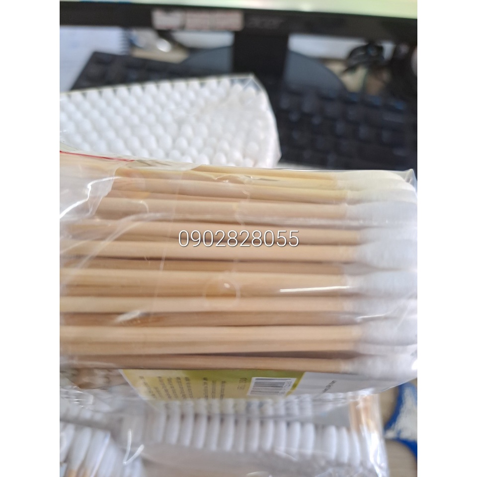 TĂM BÔNG THÂN GỖ CAO CẤP CUTE. BỊCH 200 CÂY