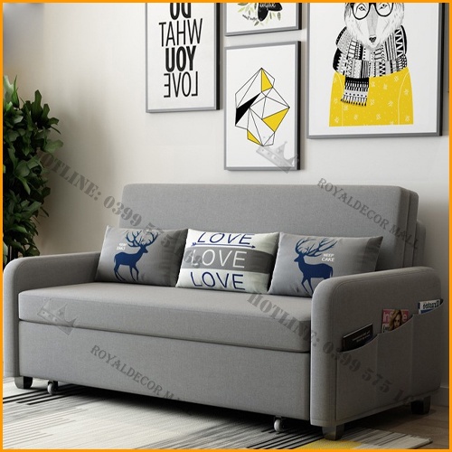 Giường sofa thông minh gấp gọn ROYALDECORHN Khung Thép carbon, đệm cao su non - Nội Thất Phòng Ngủ | BigBuy360 - bigbuy360.vn