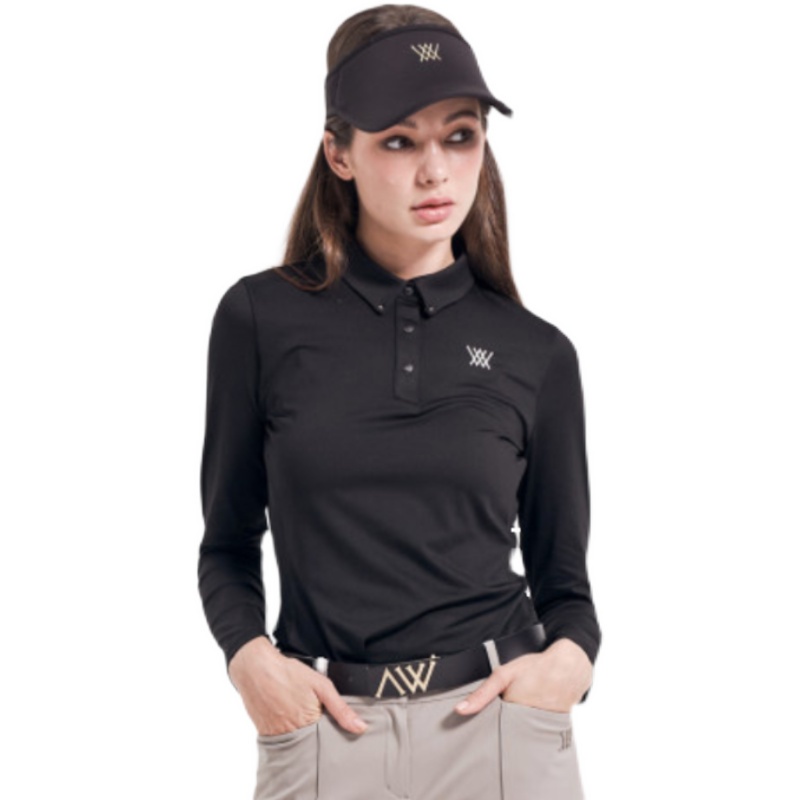 Áo Thun POLO Thể Thao Tay Dài Chống Nắng Ôm Dáng Thoáng Khí Khô Nhanh Cho Nữ Chơi Golf S4IN