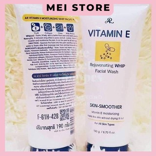 Sữa Rửa Mặt Vitamin E Thái Lan 190g