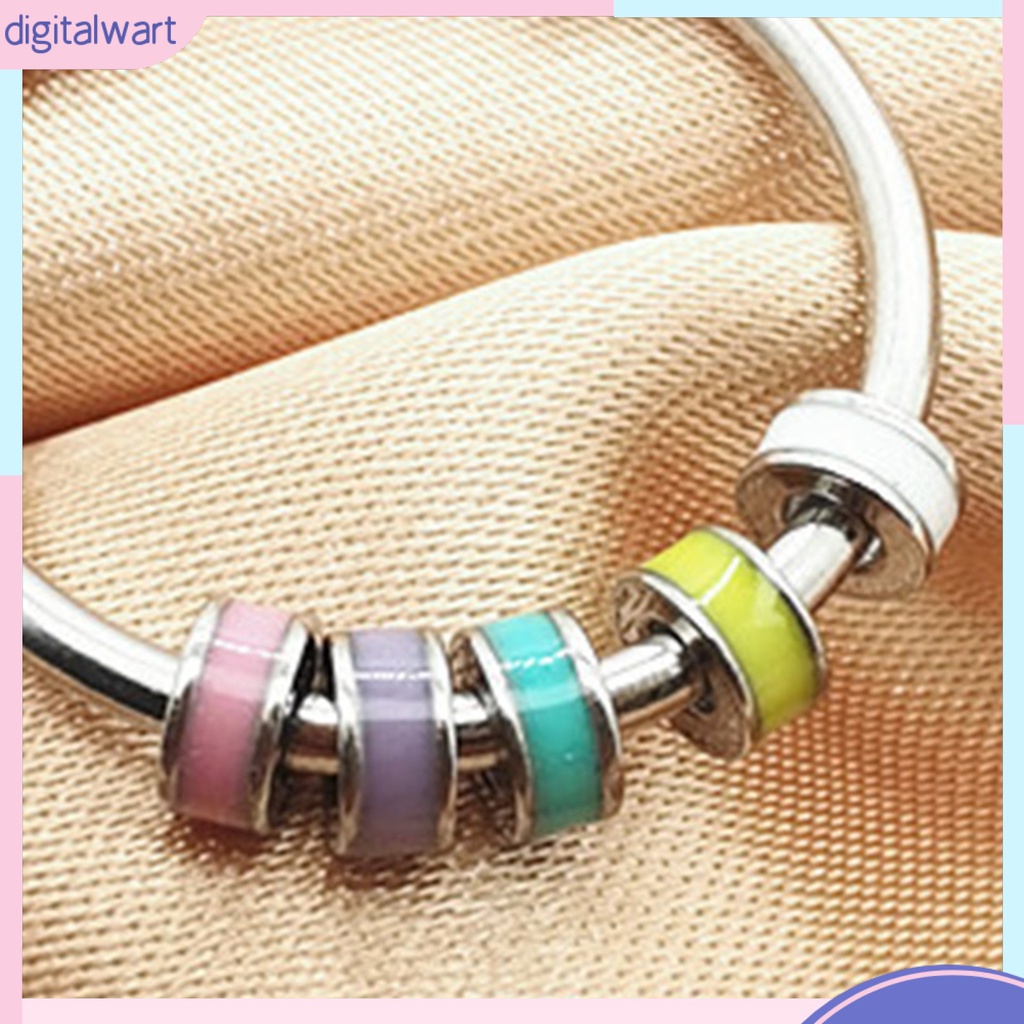 Nhẫn Hở Bằng Thép Không Gỉ Đính Hạt Resin Giải Tỏa Căng Thẳng Cho Văn Phòng